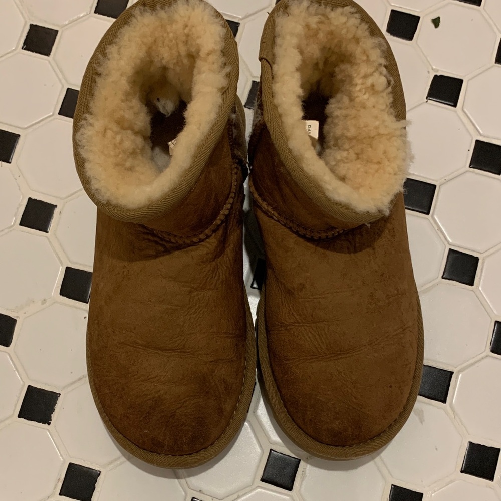 UGG Chestnut Brown Shearling Ankle Booties